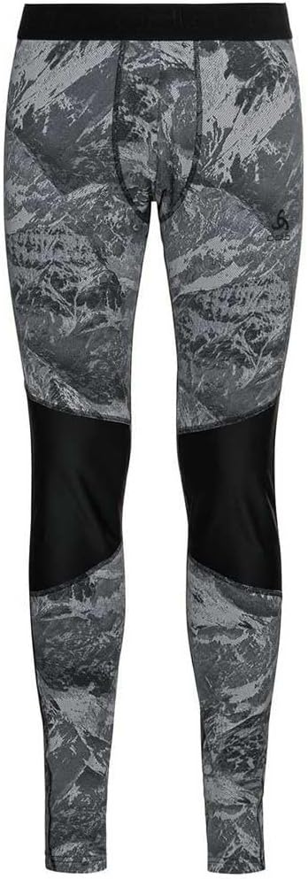 Odlo Herren Leggings Bl Bottom Long Whistler Eco L Schwarz, L Schwarz