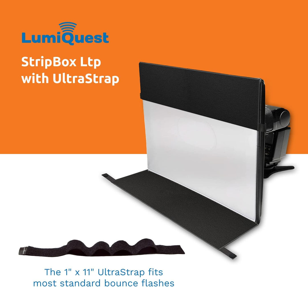 LumiQuest SoftBox & StripBox 2 in 1 Blitzdiffusor Universal Classic Design für Aus-Kamerablitze mit