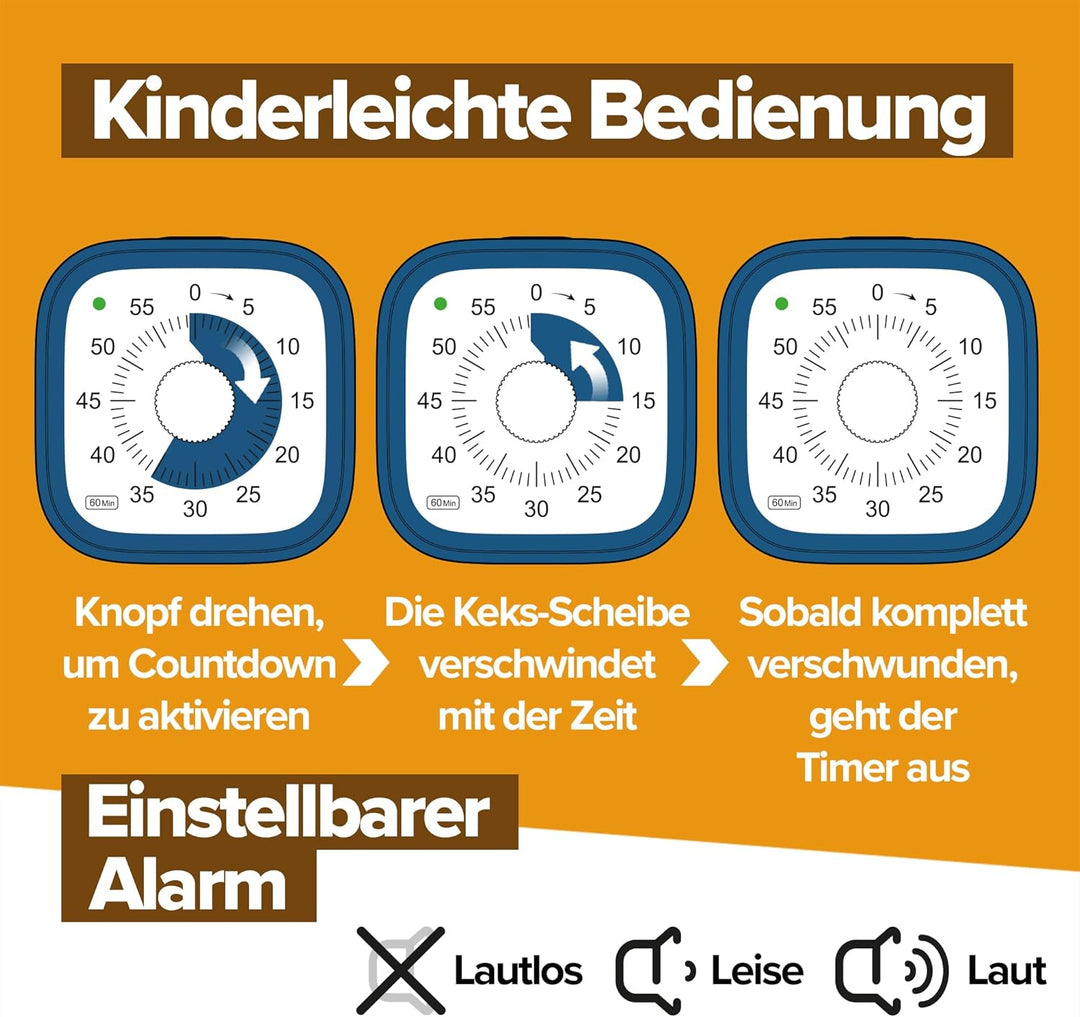 Visueller Timer für Kinder – Cookie Monster – Geschenkidee Einschulung & Kindergarten – Zeitmanagem