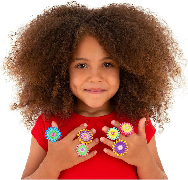 Galt Toys, Flower Rings, Bastelset für Kinder, Ringe aus Blumen selber gestalten, ab 6 Jahren