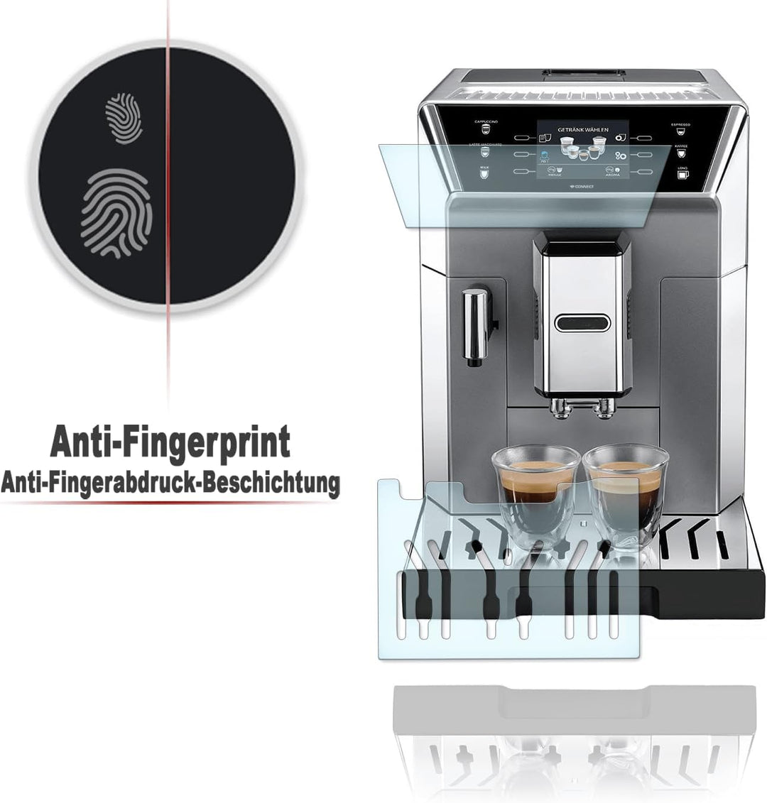 Abtropfblech Kratzschutz Folie und Display Schutzfolie geeignet für DeLonghi PrimaDonna ECAM CLASS 5