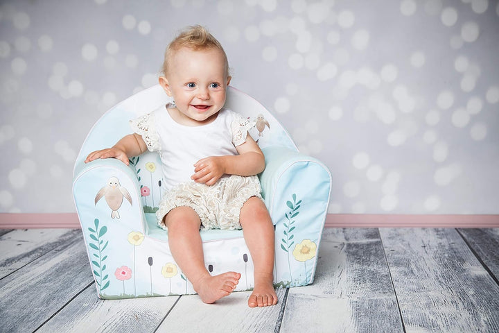 Knorrtoys 68352 - Kindersessel "Fawn",für Entspannen, Stabil, Baumwolle, Türkis