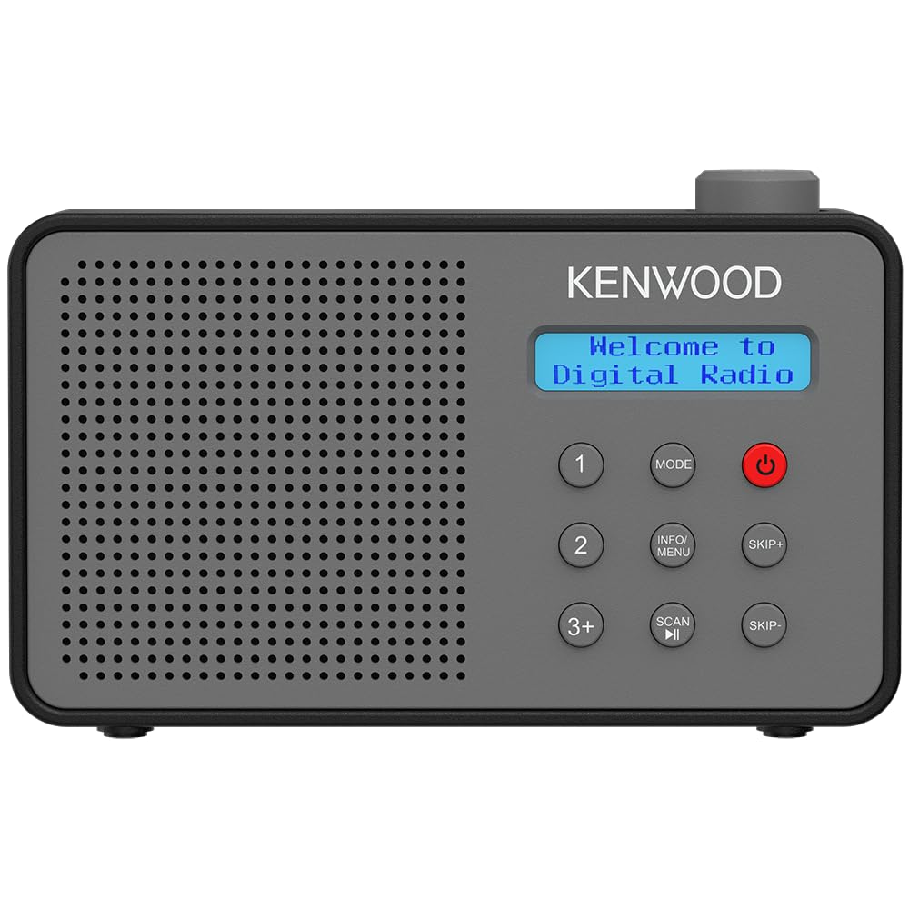 Kenwood CR-M25DAB-H - Tragbares DAB+ Radio mit Bluetooth, Automatic Safety Alert (ASA), Li-Ion Akku