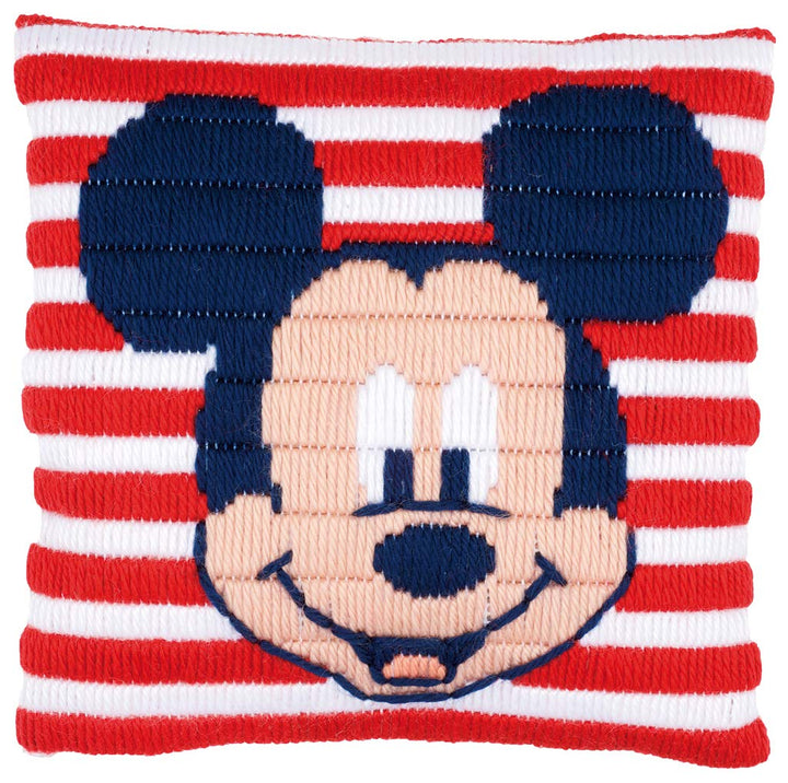 Vervaco Spannstichkissen Disney Mickey Mouse, Stickbild vorgezeichnet Spannstichpackung, vorbezeichn