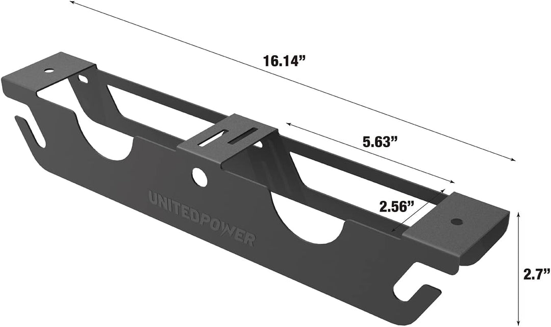 UNITEDPOWER Winkelschleiferhalter – 2 Bay Winkelschleifer Rack / Ständer Lagerregal mit Schnuraufhän