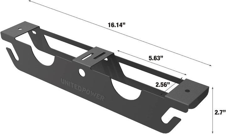 UNITEDPOWER Winkelschleiferhalter – 2 Bay Winkelschleifer Rack / Ständer Lagerregal mit Schnuraufhän