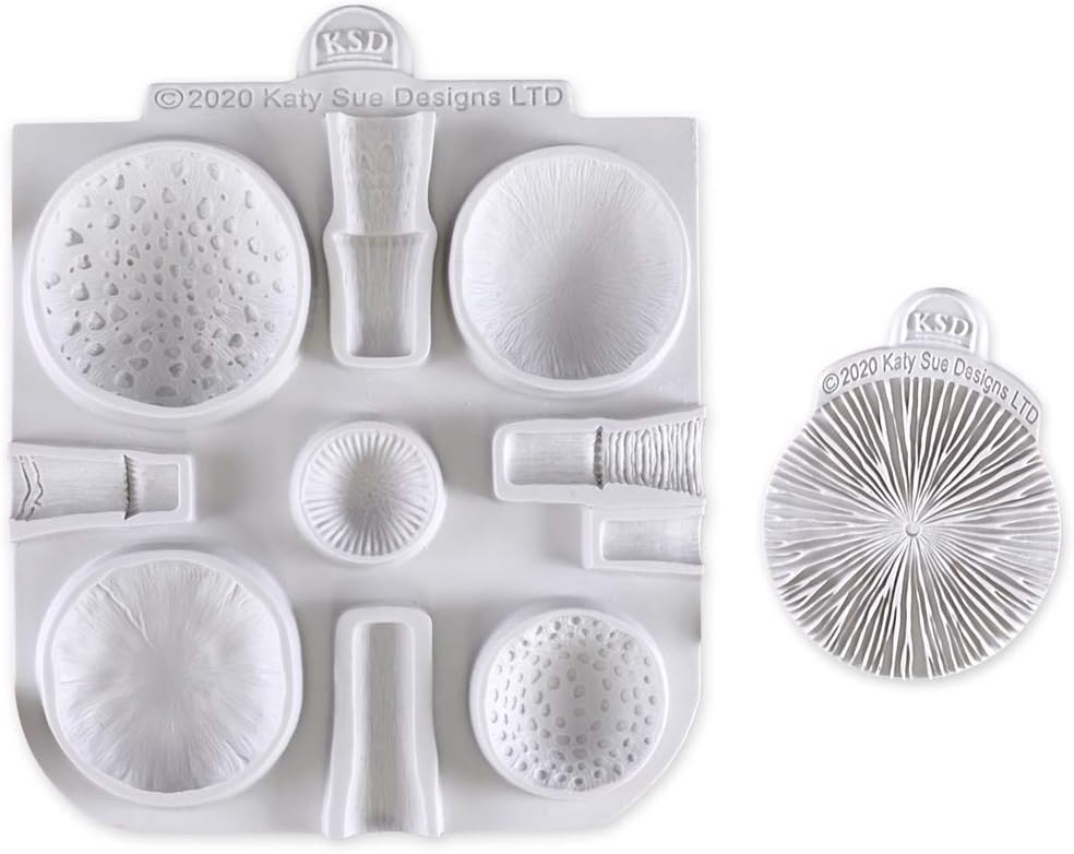 Katy Sue Designs Flower Pro Fliegenpilze &amp; Pilze Silikonform &amp; Veiner für Kuchendekoration &amp; Basteln