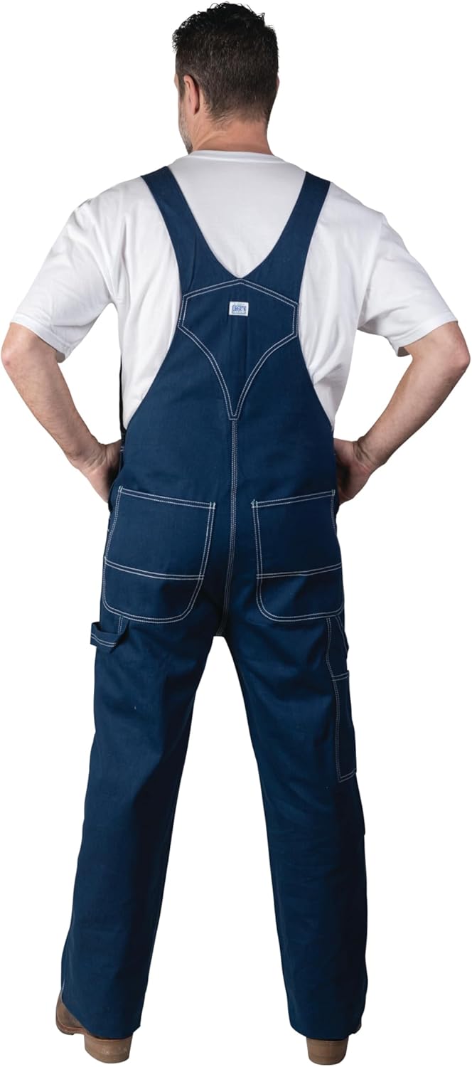 Walls Liberty Herren-Overall aus festem Denim 34W / 28L Starrer Denim, 34W / 28L Starrer Denim