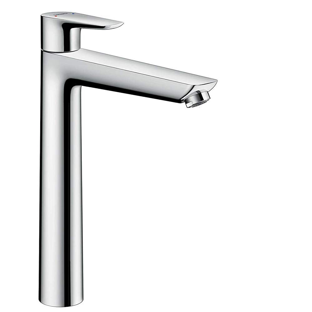 hansgrohe Wasserhahn Talis E (Armatur mit Auslauf Höhe 240mm und Zugstangen-Ablaufgarnitur) Chrom Ch