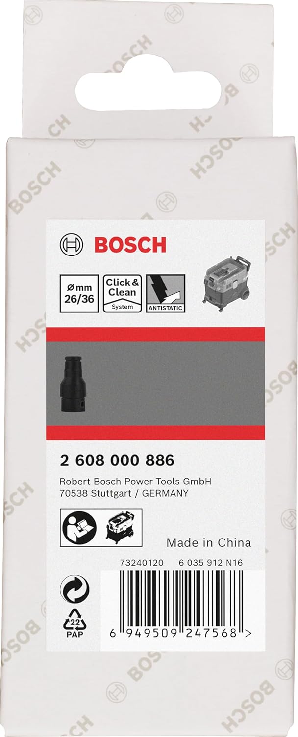 Bosch 1x PRO Combi Adapter für Elektrowerkzeuge (für GAS12-25/12-25PS, Professional Zubehör Staubsau