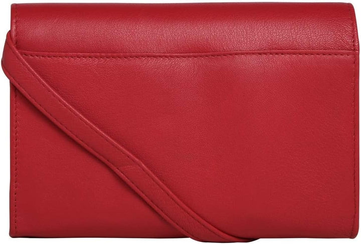 Voi Janice Clutch Tasche Leder 17 cm Rot, Rot
