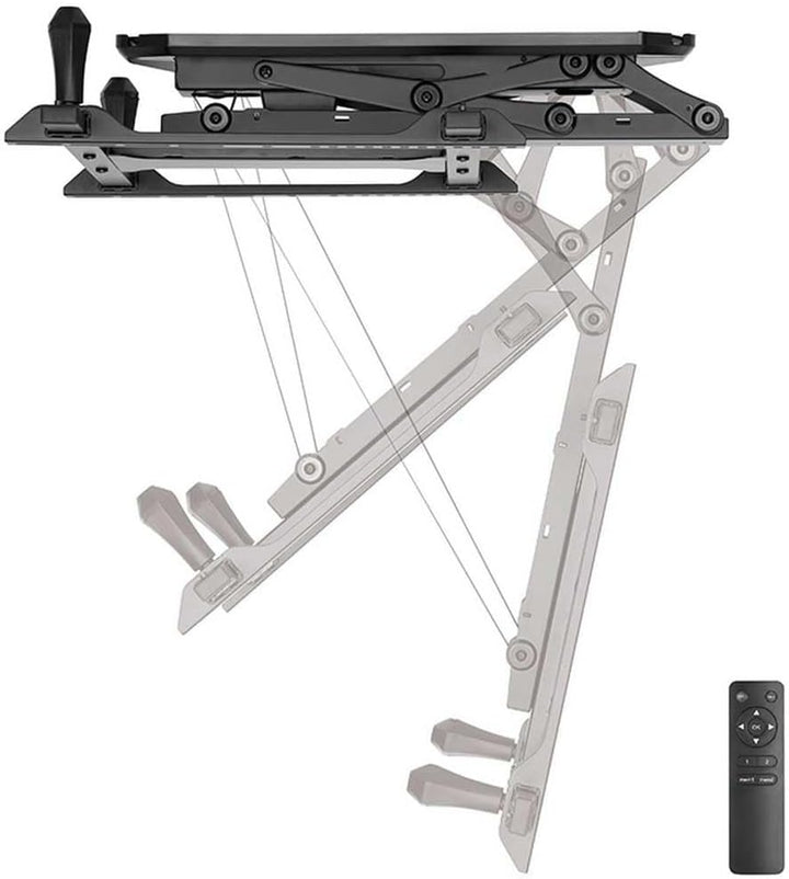 LogiLink BP0118 Elektrische TV-Deckenhalterung (32-70 Zoll) mit Fernbedienung für flache und curved