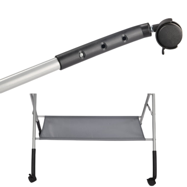 Wickeltisch Klappbar, Höhenverstellbare Wickelkommode, Traglast bis 25 kg, Anwendbare Mütter Höhe: 1