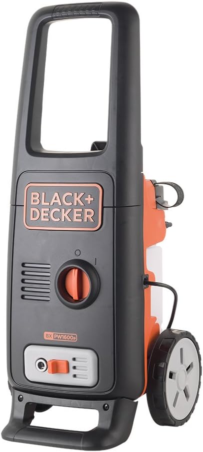 BLACK+DECKER Hochdruckreiniger BXPW1600PE mit Patio Cleaner und Feste Bürste (1600 W, 125 bar, 420 l