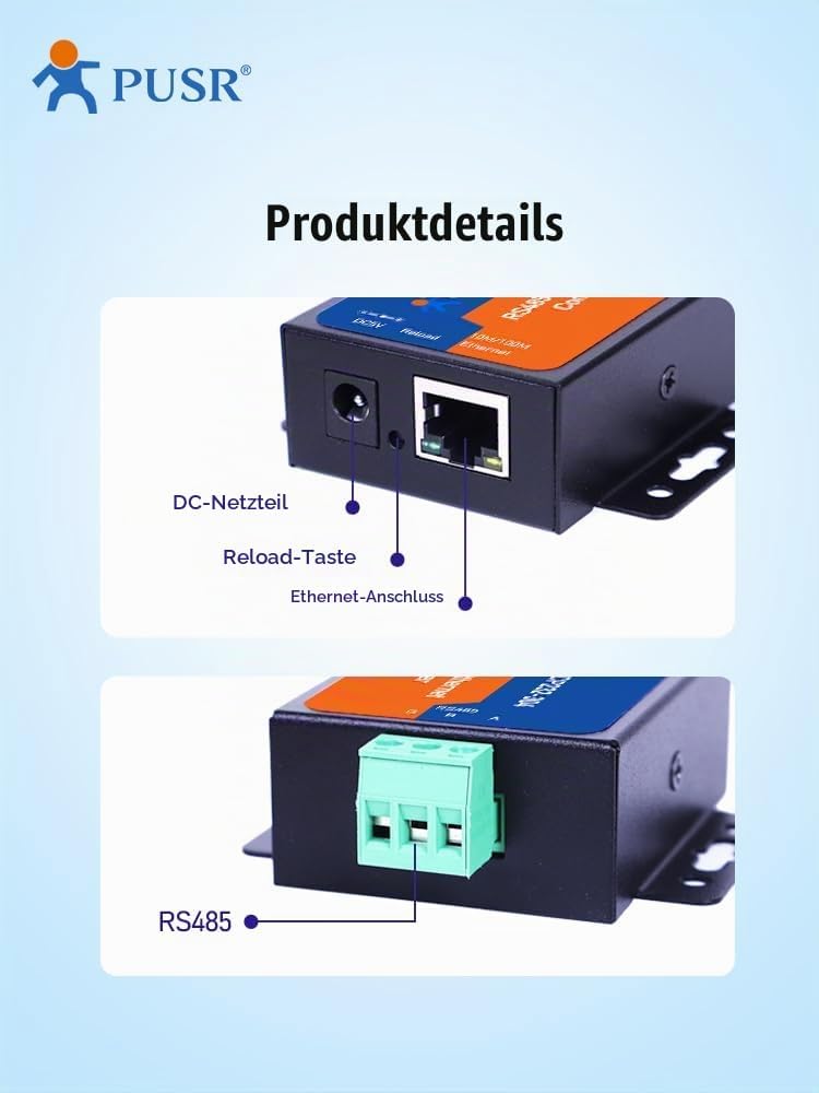 TCP232-304 RS485 zu TCP/IP seriell Gerät Server unterstützen Built-in Webpage Modbus Gateway RS485 z