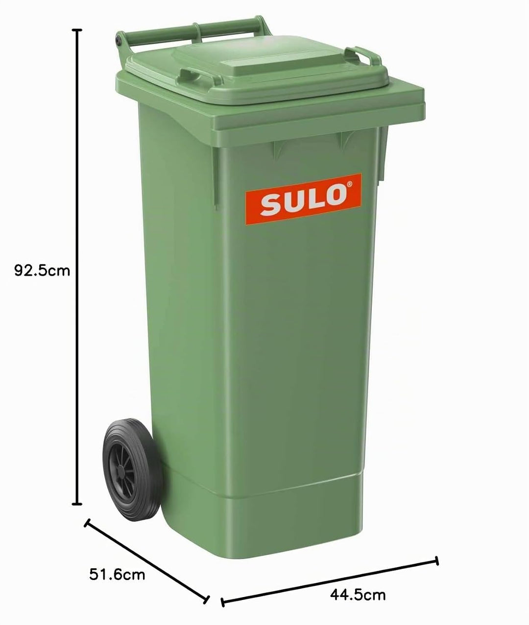 Müllbehälter, Inhalt 80 Liter, grün