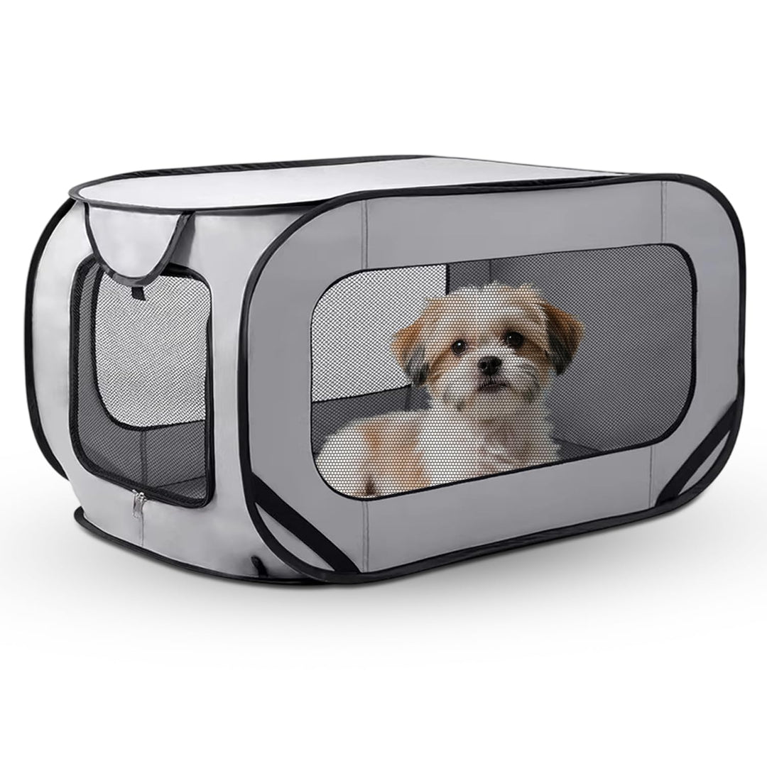 Hundebox Faltbar Hundetransportbox, 94 * 53 * 53 cm, Faltbar Katzen Transportboxen, stabile Transpor
