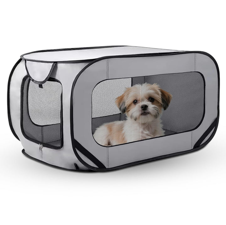 Hundebox Faltbar Hundetransportbox, 94 * 53 * 53 cm, Faltbar Katzen Transportboxen, stabile Transpor
