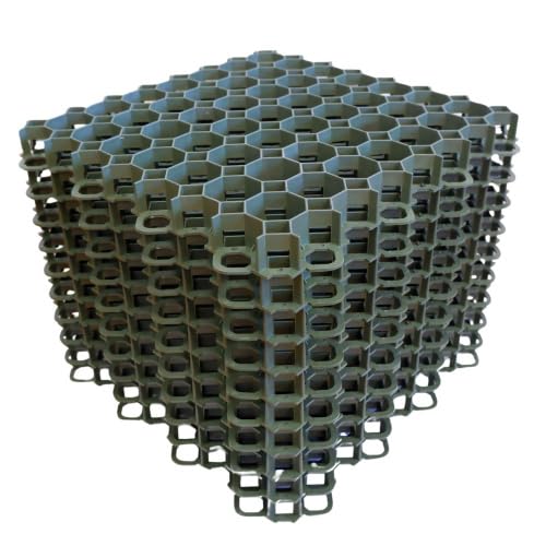 10 Stück ViD® Rasengitter/Rasenwaben 50x50x4 cm, grün | Paddockplatten/Rasengitterplatten/Bodenwaben