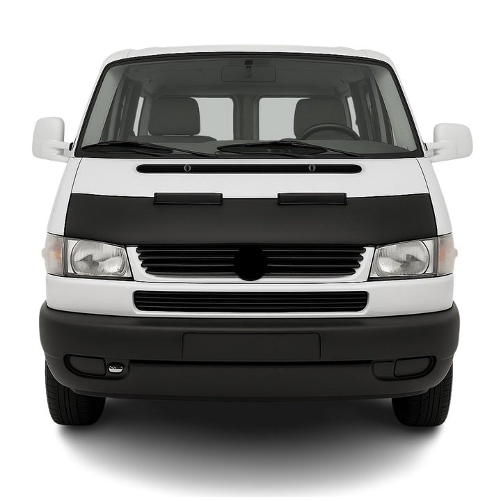 Haubenbra Steinschlagschutz kompatibel mit VW Transporter T4 1990-2003 Langer Nase Halb Schwarz / Ha