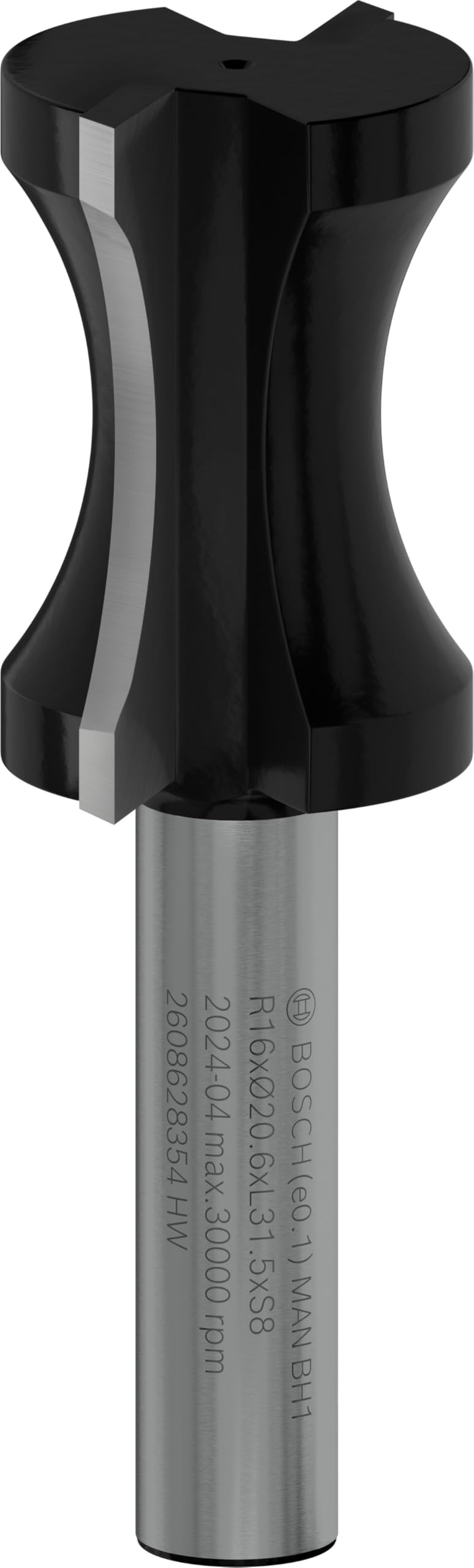 Bosch Professional 1x Flachstabfräser Standard for Wood (für Holz, Radius 16mm, Arbeitslänge 31.5mm,