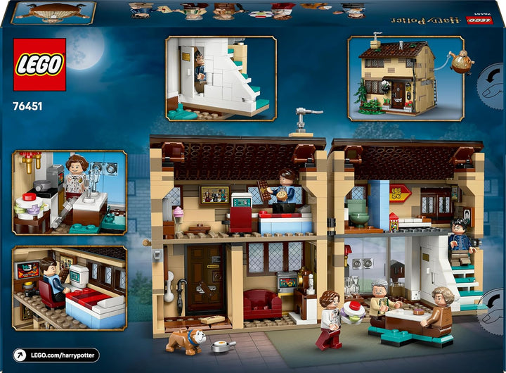 LEGO Harry Potter Ligusterweg: Tante Magdas Besuch – Spielhaus mit Inneneinrichtung, 5 Minifiguren &amp;