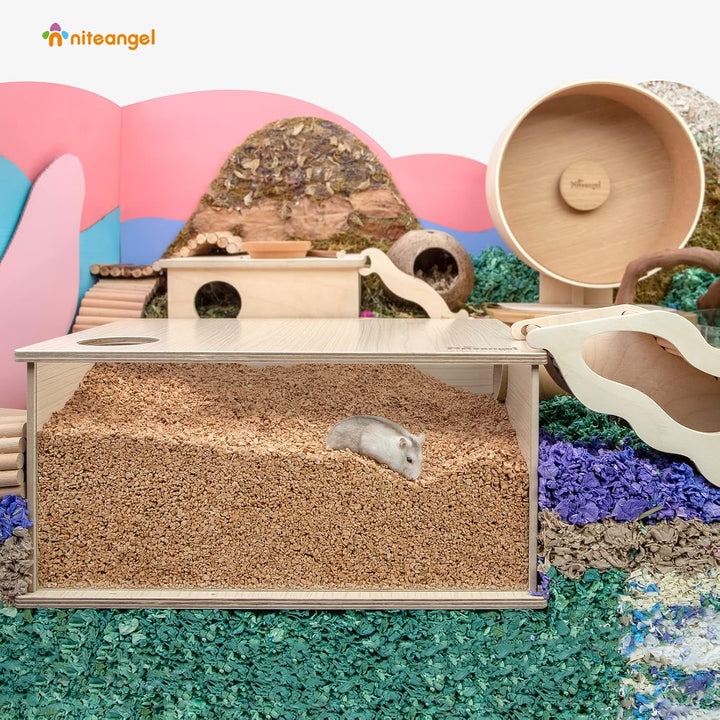 Niteangel Natürliches Kokosnuss-Hamster-Einstreu und Haustierstreu für Zwerghamster, Gerbils, Mäuse,