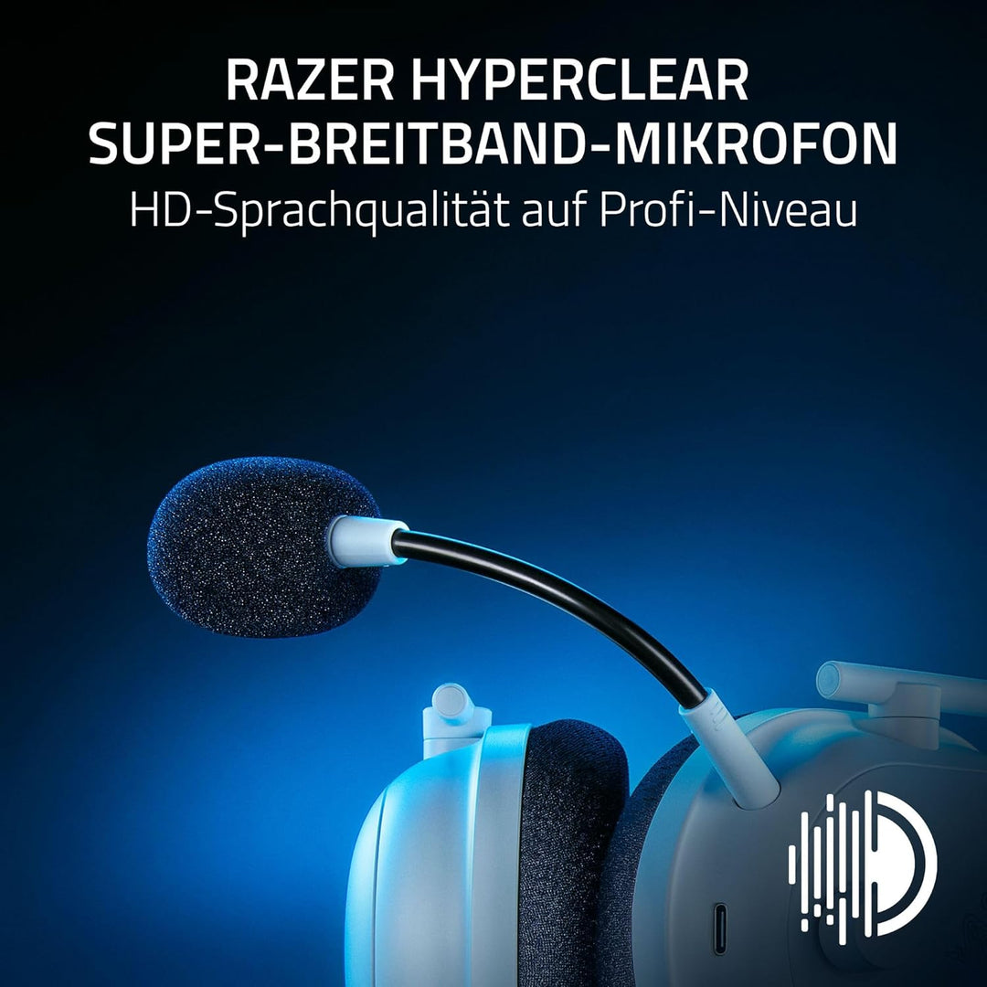 Razer Blackshark V2 Pro (Playstation) - Kabelloses Konsolen E-Sport Headset für PS5 (Triforce 50mm T