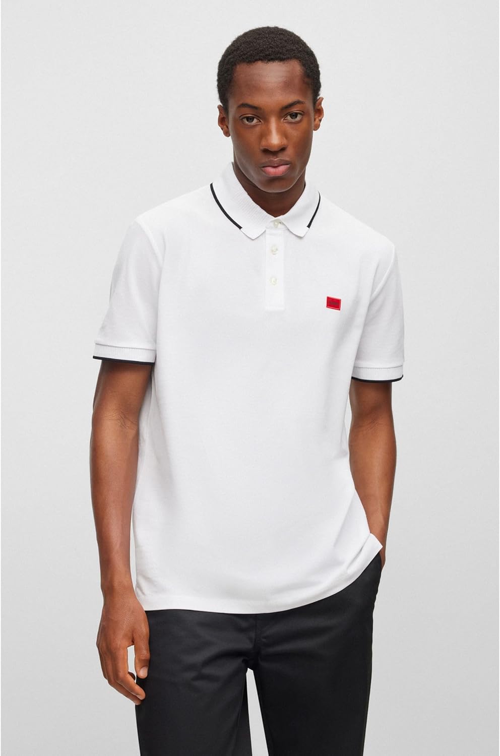 HUGO Herren Polo M Open White120, M Open White120