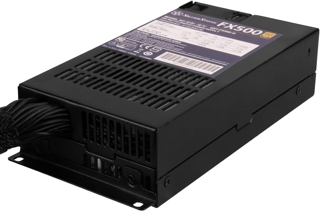 Silverstone SST-FX500-G - Flex Serie, 500W 80 Plus Gold geäuscharmes PC-Netzteil mit 40mm-Lüfter