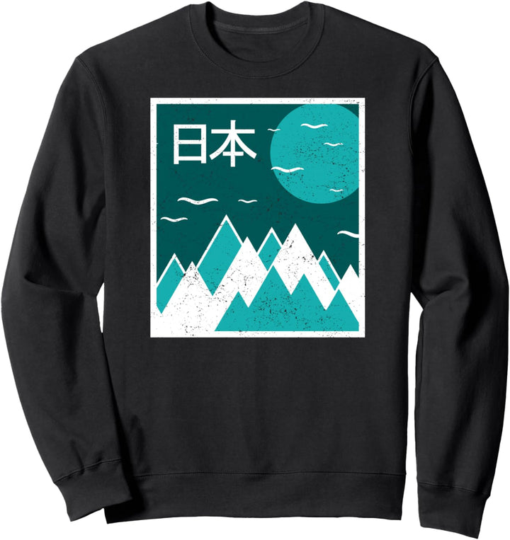 Winter Season Japan - Retro Japanese Visual Art Style Poster Sweatshirt