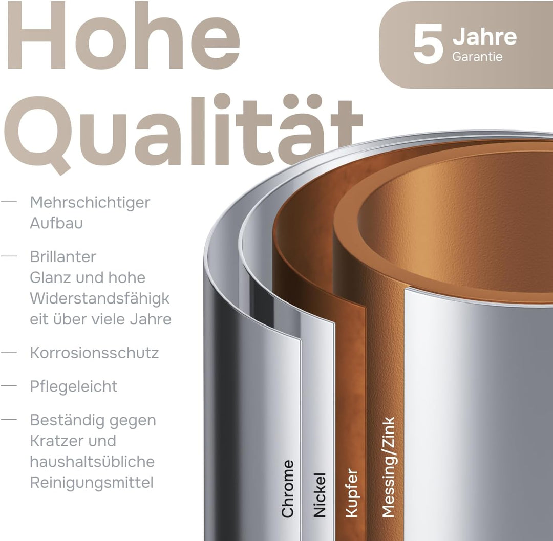 AM.PM Hit FTA10000 Wassersparende Wannen- und Brausebatterie kraztfest, leicht zu reinigen, Badewann