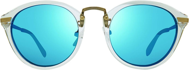 Revo Sonnenbrille Quinn: Polarisierte Kristallglaslinsen für Damen mit rundem Rahmen, Kristallrahmen
