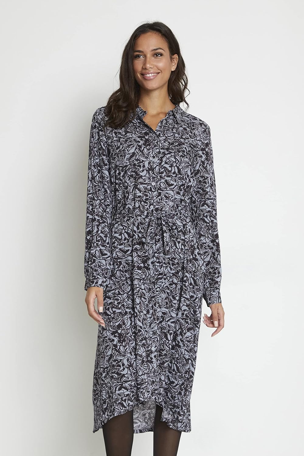 KAFFE Kleid KAclark, Tradewinds/Black Graphic Print
