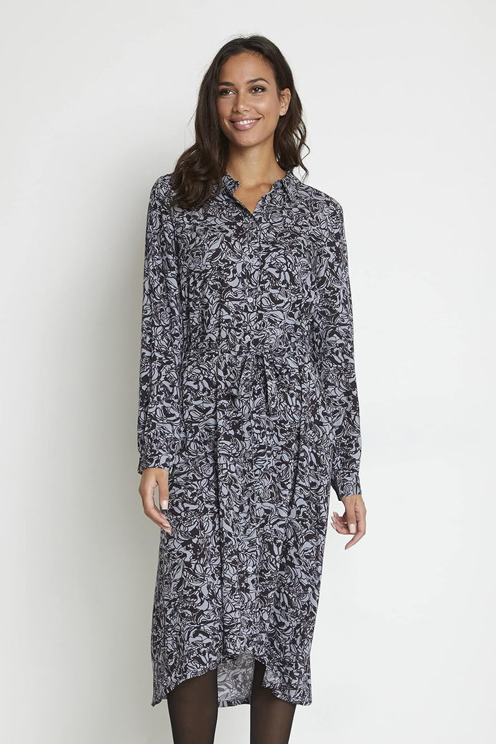 KAFFE Kleid KAclark, Tradewinds/Black Graphic Print