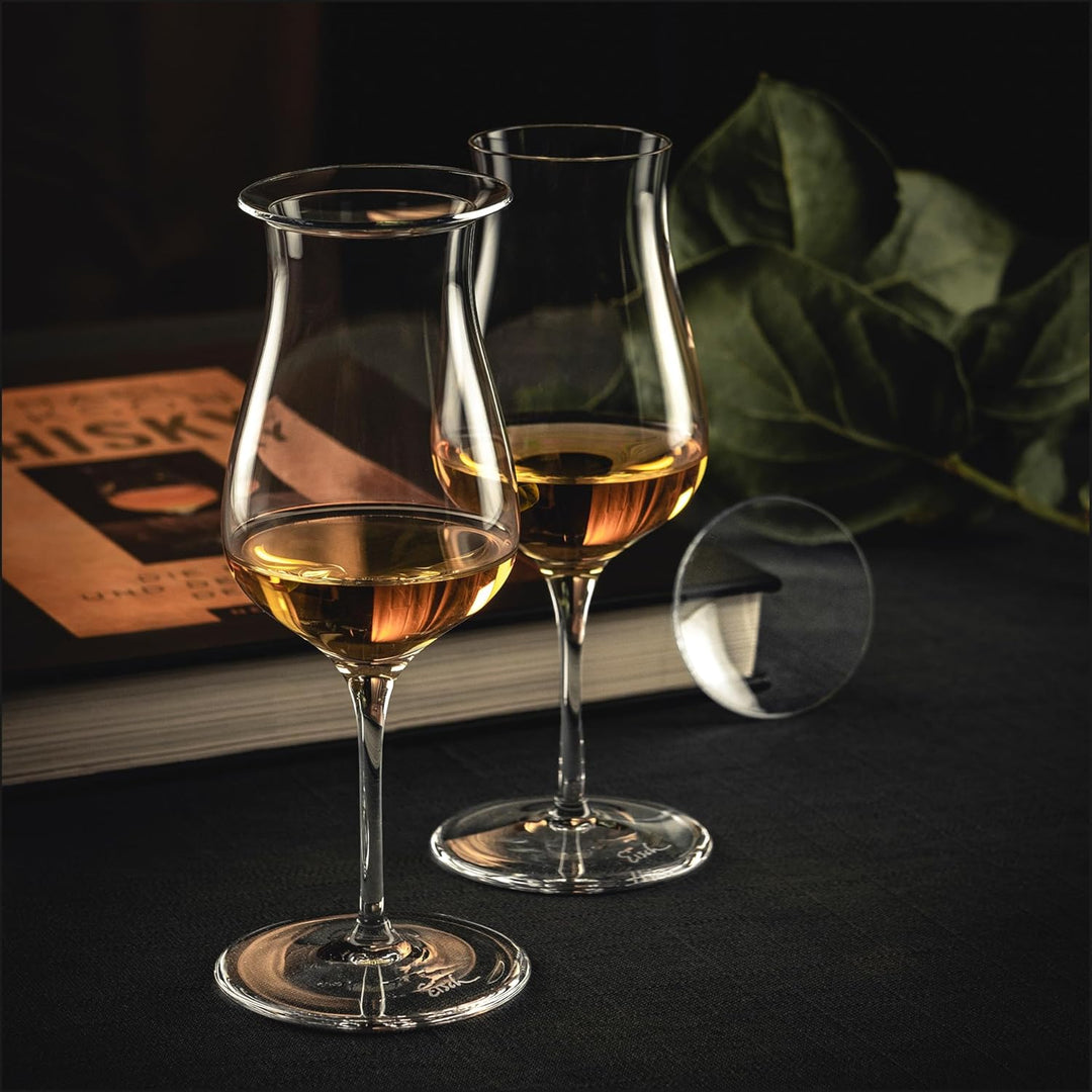 EISCH Malt Whisky Gläser JEUNESSE – Set aus 2 Whisky Gläsern mit AromaDeckel für eine optimale Arome