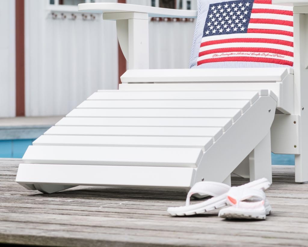Original Dream-Chairs since 2007 Adirondack Footrest Comfort de Luxe in weiss