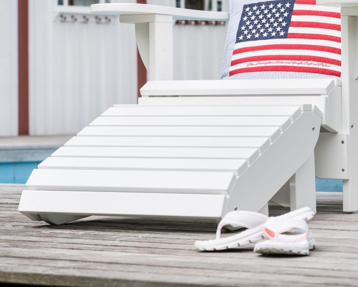 Original Dream-Chairs since 2007 Adirondack Footrest Comfort de Luxe in weiss