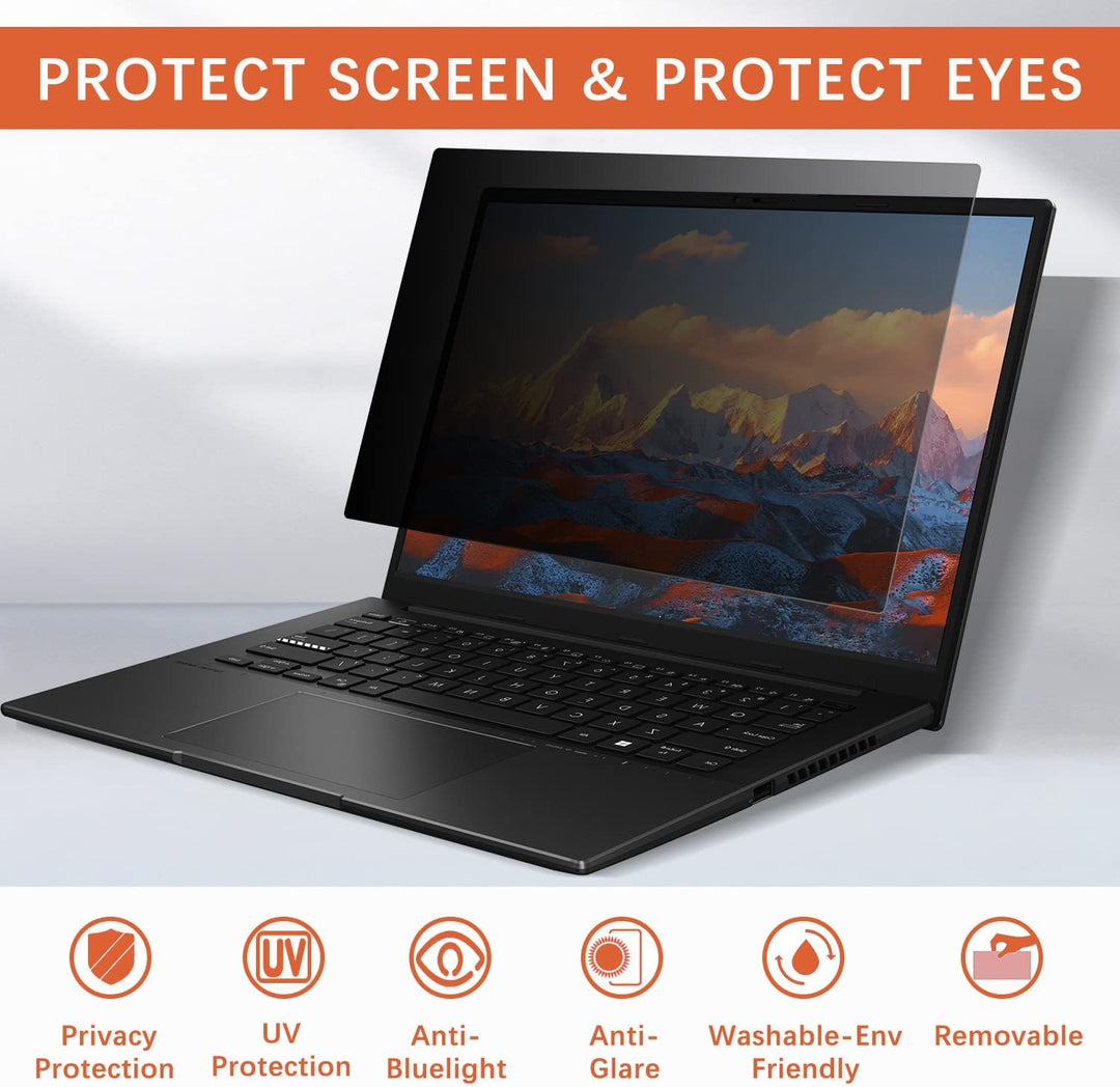 HaruYo Laptop Blickschutzfilter 17.3 Zoll 16:9, Notebook Privacy Filter, Anti-Spy Blickschutzfolie A