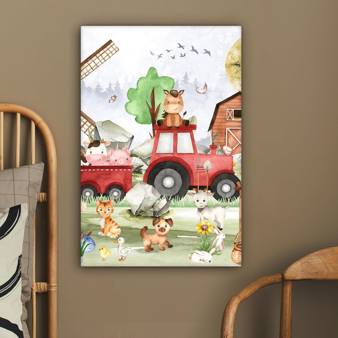 MuchoWow© Leinwand 40x60 cm Deko Schlafzimmer Aesthetic Leinwandbilder Wohnzimmer Gemälde Foto Gesch