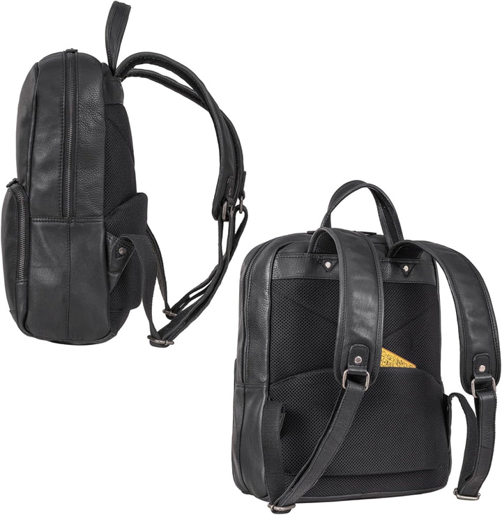 STILORD 'Friedrich' Business Rucksack Herren und Damen Leder Laptop Rucksack 15,6 Zoll Rucksack Lede