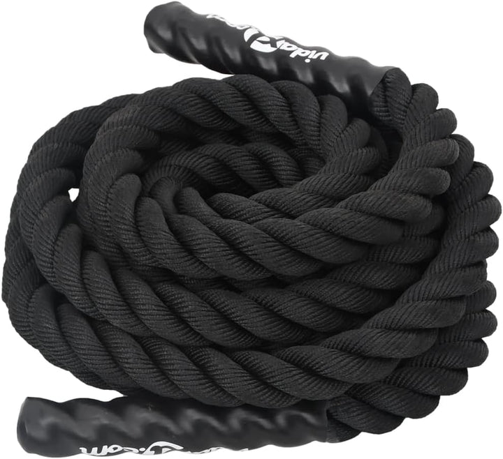 Battle Rope Polyester Schwarz 6 m 4,5 kg Cardio-Maschinen-Zubehör
