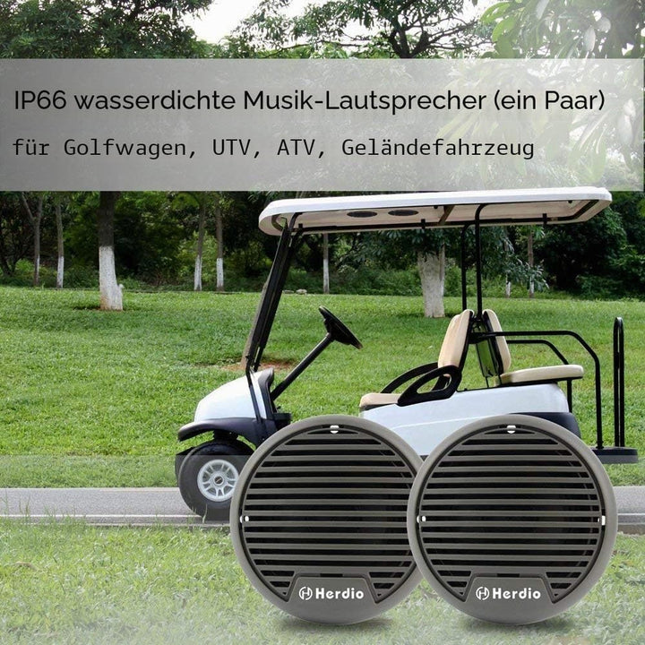 Herdio 7,6 cm Heavy Duty wasserdichte Motorrad Lautsprecher Wasserdicht Marine Lautsprecher für Boot