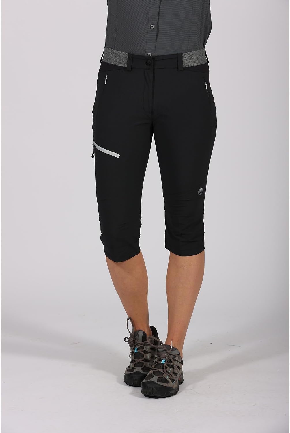 Maul Entlen Ultralight-Caprihose Damen Wanderhose schwarz 36 Schwarz, 36 Schwarz