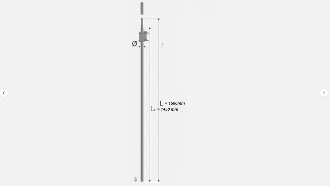 Tiefenerder Erder Erdung Ø18 1,5m 1500mm V4A nach DIN EN 62561 SET Längenauswahl 1,5m 3,0m 4,5m 6,0m