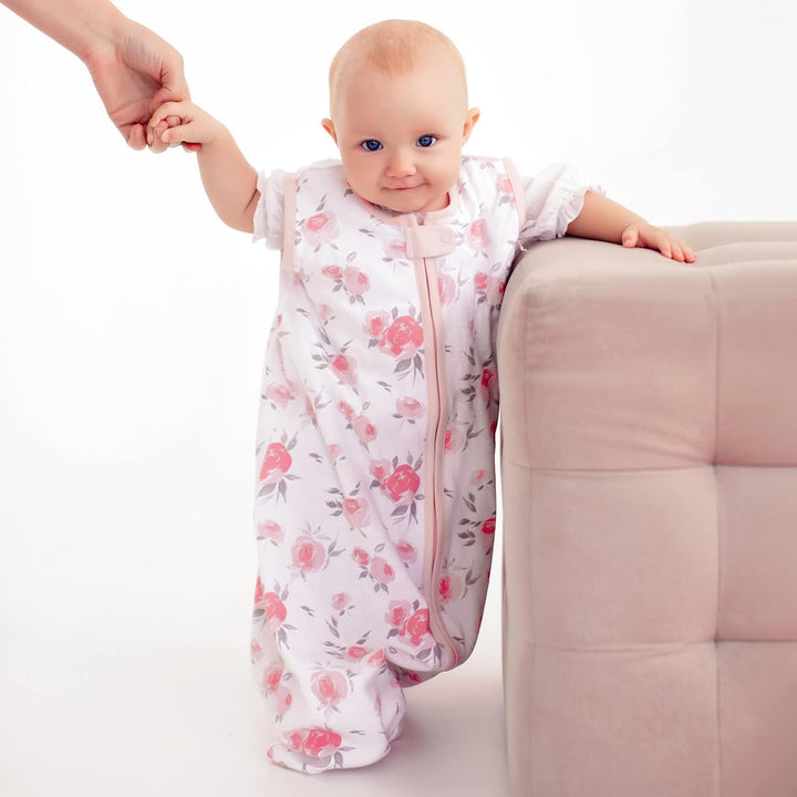 Mama Cheetah Baby Schlafsack, Bio-Baumwolle, Tragbare Babydecke, Schlafsack mit 2-Wege-Reissverschlu