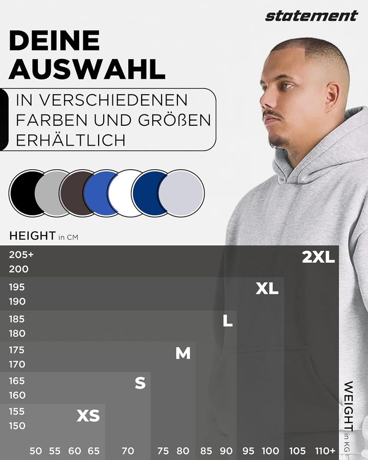 STATEMENT Basic Hoodie - Unisex Premium Pullover mit Kapuze XS Cream White, XS Cream White