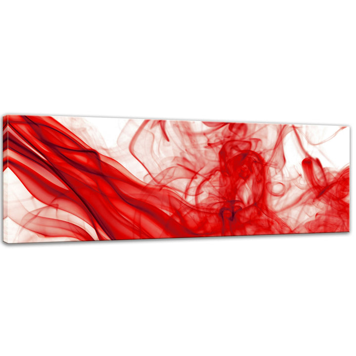 Bilderdepot24 Bild auf Leinwand | Rauch Abstrakt in 160x50 cm als Panorama Wandbild XXL | Wand-deko