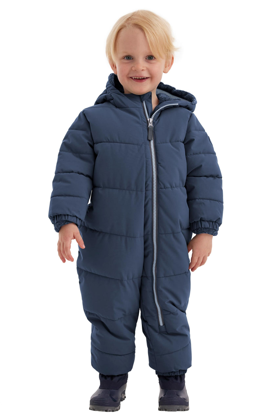 first instinct by killtec FIOW 32 MNS ONPC Overall/Schneeanzug in Daunenoptik mit Kapuze, dunkelblau