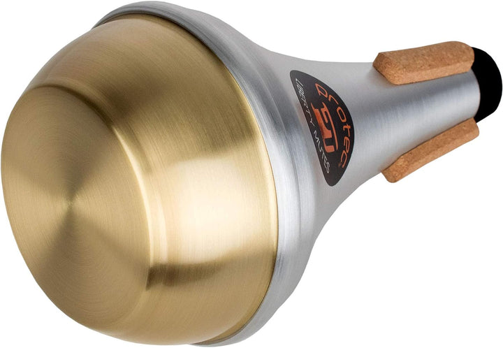 Protec ML107 Liberty Trompetendämpfer aus Aluminium – gerades Messingende Aluminum Mute Gerade / Mes